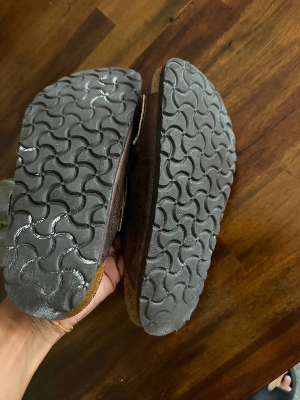 Custom Upcycled Louis Vuitton Birkenstock Arizona Soft Footbed Sandals Size 35 5
